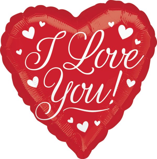 I Love You Mylar Balloon Assorted